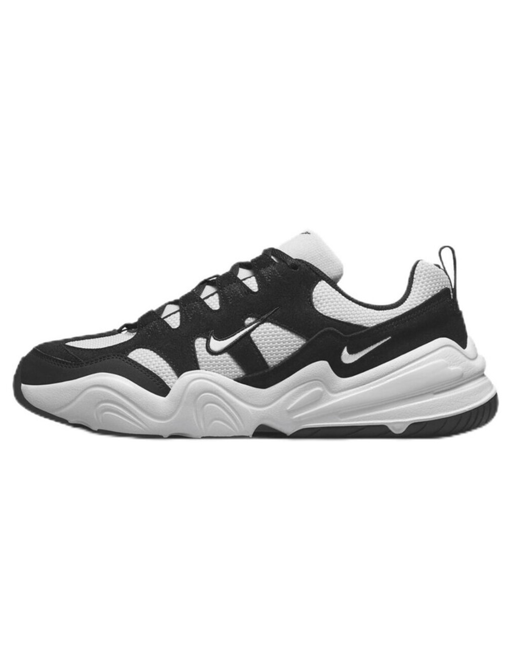 Nike Tech Hera Men's Shoes FJ9532-101 Black White w/ Logo Size 13 Sneakers NEW